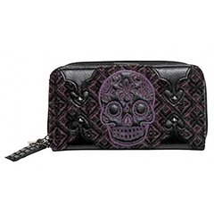 Loungefly Purple Sugar Skull Wallet