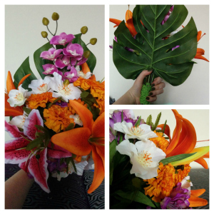 DIY Tropical Wedding Bouquet